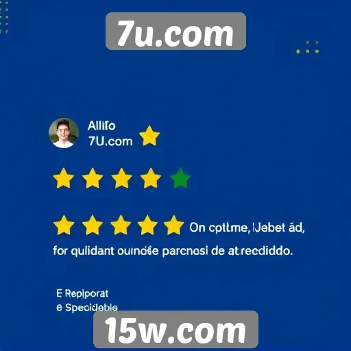 Feedback dos usuários sobre o suporte ao cliente do 7u.com